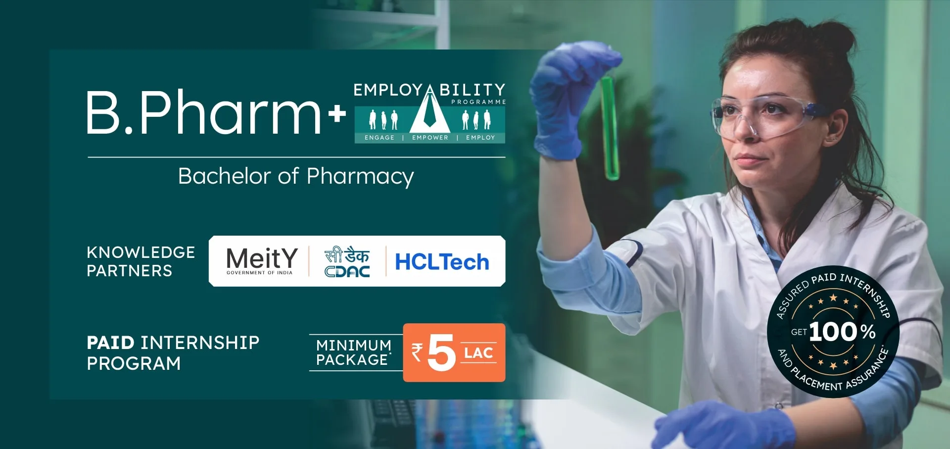 B. Pharm admissions open at VGI
